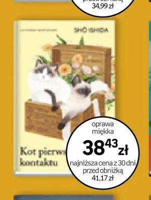 Książka Kot pierwszy do kontaktu oprawa miękka Shō Ishida promocja w Empik