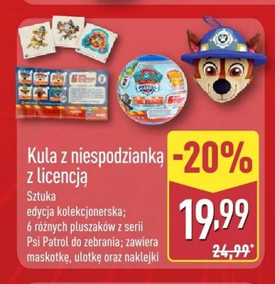 Kula z niespodzianką z licencją promocja w Aldi