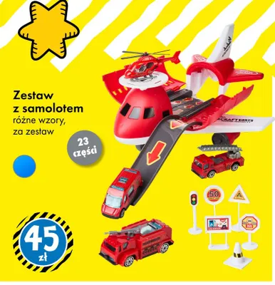 Zestaw z samolotem promocja w Tedi