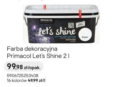 Farba dekoracyjna Primacol Let's Shine promocja w Castorama