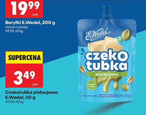 Czekotubka pistacjowa E.Wedel promocja w Biedronka