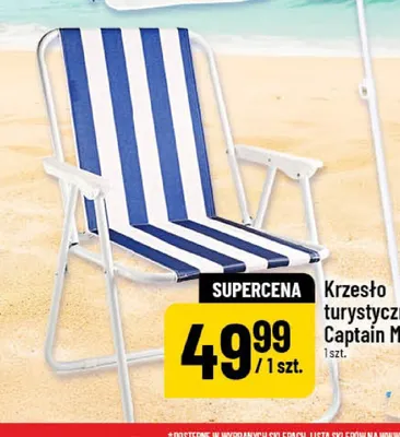 Krzesło turystyczne Captain Mike promocja w POLOmarket