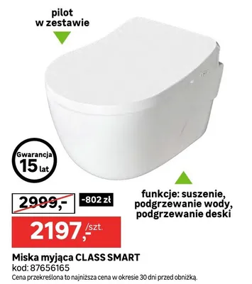 Miska myjąca CLASS SMART promocja w Leroy Merlin