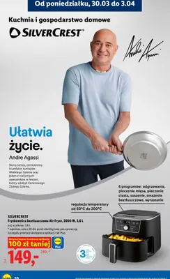 Frytkownica beztłuszczowa Air Fryer 2000W promocja w Lidl