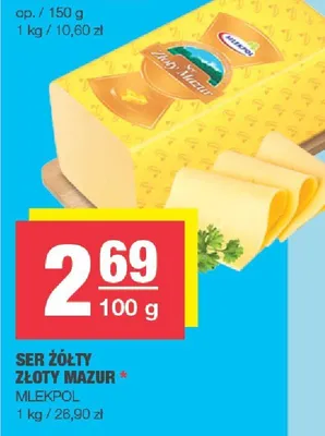 Ser żółty złoty mazur promocja w SPAR