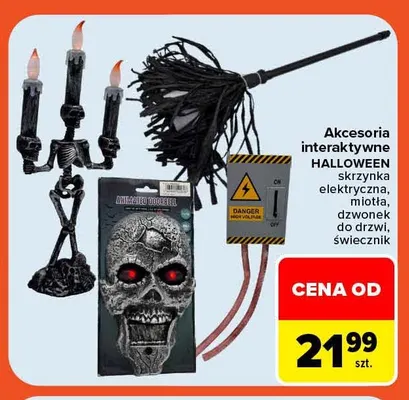 Akcesoria interaktywne Halloween skrzynka elektryczna promocja w Carrefour