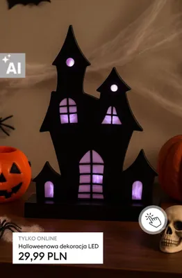 Halloweenowa dekoracja LED promocja w Sinsay