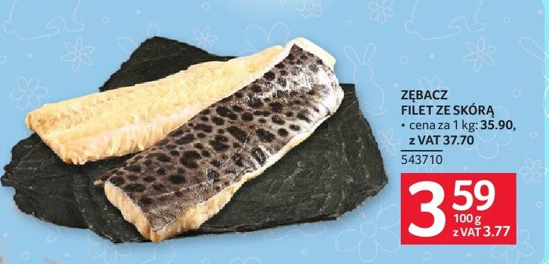 Żebracz filet ze skórą promocja w Selgros