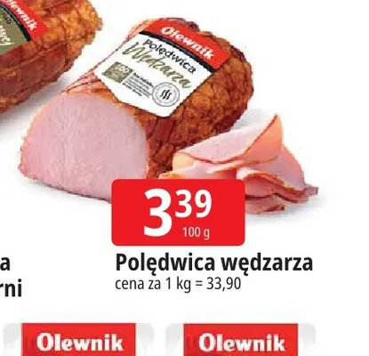 Polędwica wędzarza Olewnik promocja w Leclerc