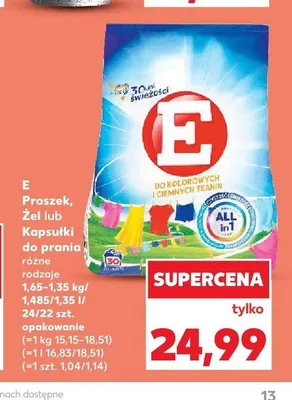 Żel do prania E promocja w Kaufland