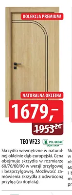 Skrzydło wewnętrzne Teo VF23 Pol-Skone promocja w Dobre Dla Domu