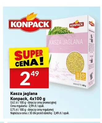 Kasza jaglana Konpack promocja w Twój Market