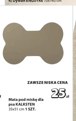 Mata pod miskę dla psa Kalksten 35x51 cm promocja w Jysk