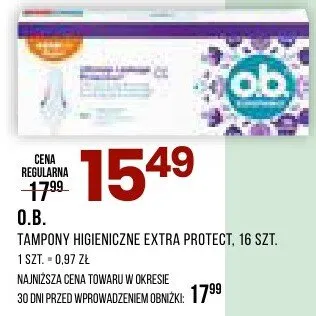 Tampony higieniczne extra protect promocja w Drogerie Natura