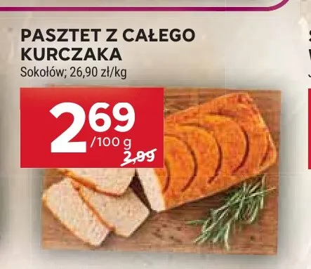 Pasztet z całego kurczaka Sokołów promocja w Stokrotka