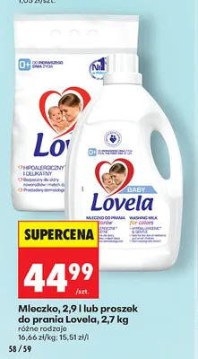 Mleczko do prania Lovela promocja w Biedronka