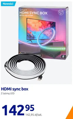 Hdmi sync box z taśmą LED promocja w Action