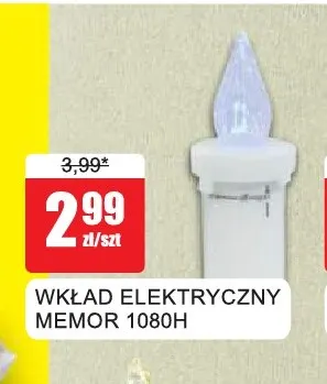 Wkład elektryczny Memor 1080H promocja w Bingo