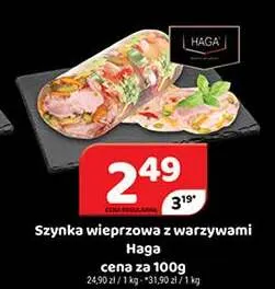 Szynka wieprzowa z warzywami Haga promocja w Delfin