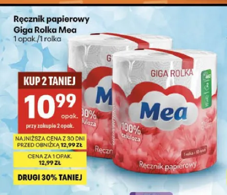 Ręcznik papierowy Giga Rolka Mea promocja w Delikatesy Centrum