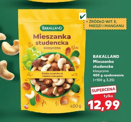 Mieszanka studencka klasyczna Bakalland promocja w Kaufland
