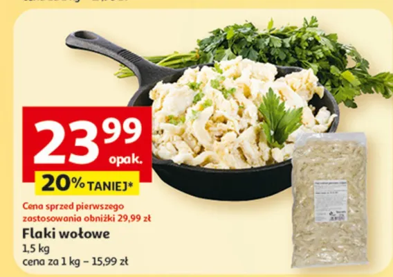 Flaki wołowe promocja w Auchan
