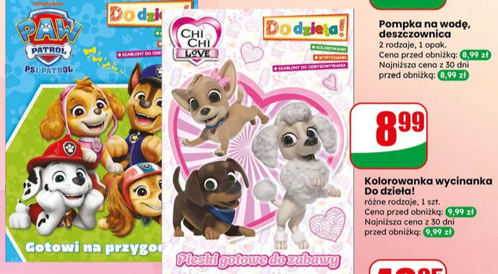 Kolorowanka wycinanka Do dzieia! różne rodzaje promocja w Dino