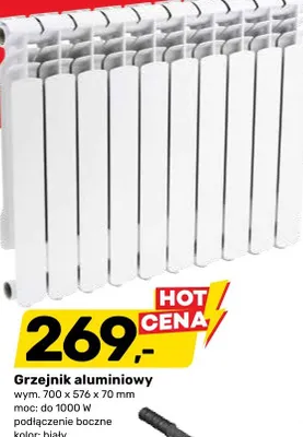 Grzejnik aluminiowy promocja w Bricomarche