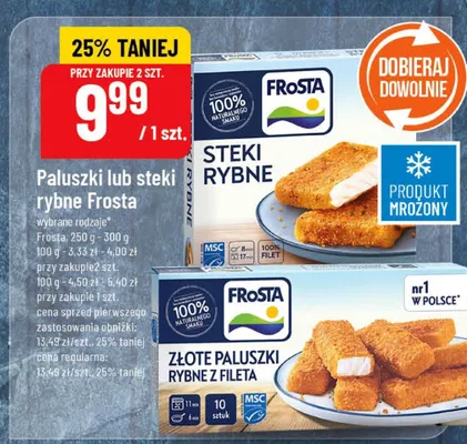 Paluszki lub steki rybne promocja w POLOmarket