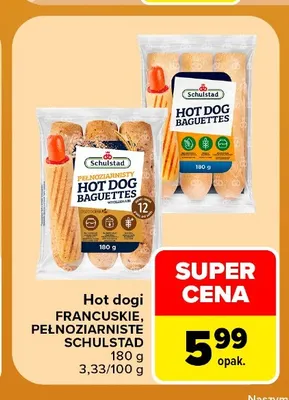 Hot dogi francuskie Schulstad promocja w Carrefour