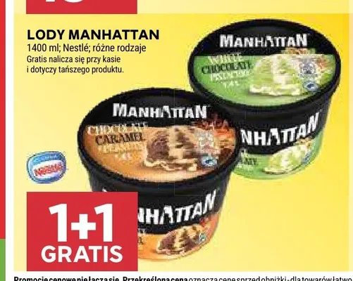 Lody Manhattan promocja w Stokrotka