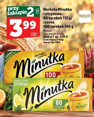 Herbata Minutka czarna promocja w TOPAZ