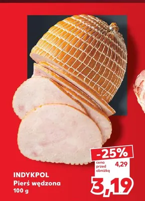 Pierś wędzona Indykpol promocja w Kaufland