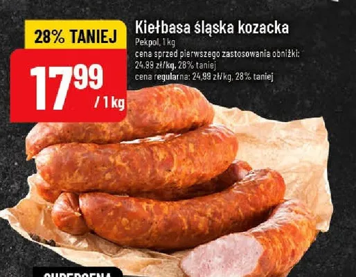 Kiełbasa śląska kozacka promocja w POLOmarket