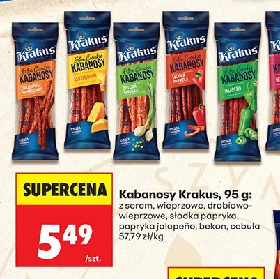 Kabanosy z serem promocja w Biedronka