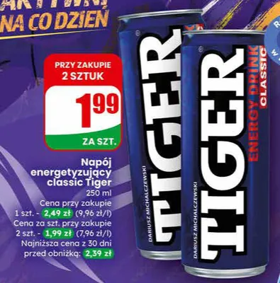 Napój energetyzujący classic Carrefour classic promocja w Dino