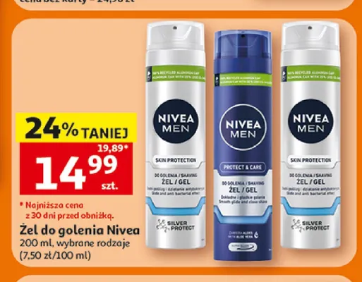 Żel do golenia Nivea Men Protect & Care promocja w Auchan
