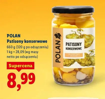 Patisony konserwowe promocja w Lidl