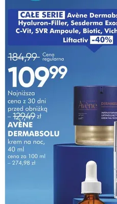 Krem na noc Avène Dermabsolu promocja w Super-Pharm