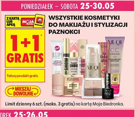 Kosmetyki do makijażu i stylizacji paznokci promocja w Biedronka