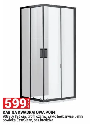 Kabina prysznicowa kwadratowa Point promocja w Merkury Market