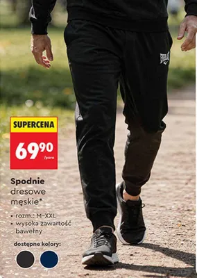Spodnie dresowe męskie promocja w Biedronka