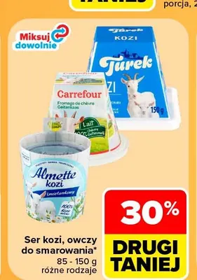 Ser kozi i owczy do smarowania promocja w Carrefour