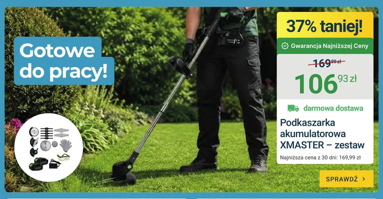 Podkaszarka akumulatorowa XMASTER promocja w ERLI