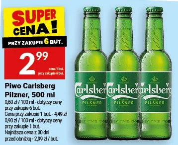 Piwo Carlsberg Pilzner promocja w Twój Market