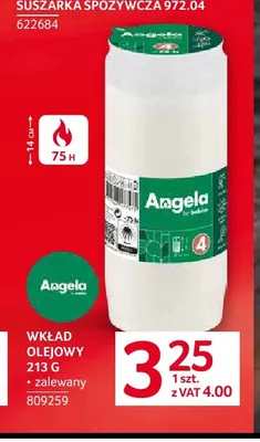 Wkład olejowy Angela promocja w Selgros