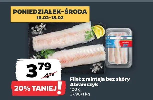 Filet z mintaja bez skóry promocja w Netto