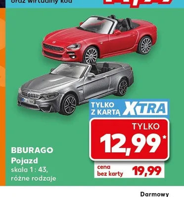 Pojazd BBURAGO skala 1:43 promocja w Kaufland