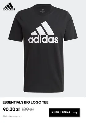 Koszulka sportowa Adidas Essentials Big Logo Tee promocja w Adidas