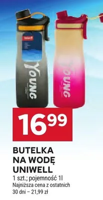 Butelka na wodę Uniwell promocja w Stokrotka